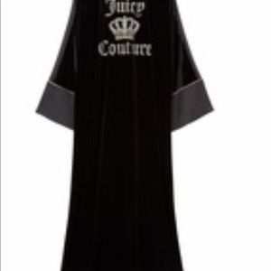 Juicy Couture Black Label Casual Women’s Logo Abaya Dress SZ Medium Black NWT